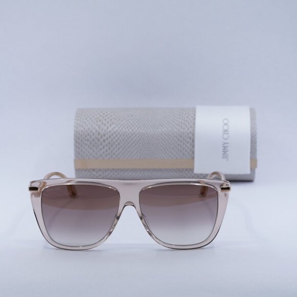 Jimmy Choo SUVI/S FWM/NQ Aviator Sunglasses - Pink/Gold/Brown main image 8